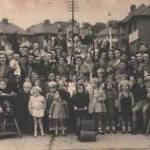 The Residents of Highfield Road, Collier Row, Romford in Essex Celebrating VJ Day in August 1945 with a Street Party The Residents of Highfield Road, Collier Row, Romford in Essex Celebrating VJ Day in August 1945 with a Street Party
