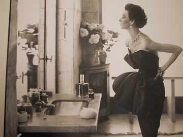 Dorian Leigh in Piguet evening dress, Paris, August 1949. Photograph Richard Avedon. Courtesy The Richard Avedon Foundation. Copyright © 1956 The Richard Avedon Foundation.