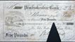 Five pound note from the Prembrokeshire Bank