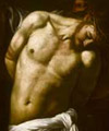 The Flagellation by Caravaggio (1607, detail)