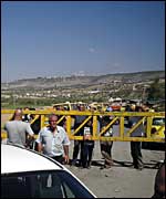 Permenant road block outside Anabta