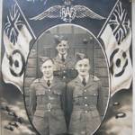 Uncle Ted just before the Battle of Britain — Uncle Ted is pictured on the right.  He was aged 17 in the picture and was a spitfire pilot in the R.A.F.  They took these professional photos of every member of the RAF to send to their families just before the Battle of Britain as they didn't know if they would be returning.