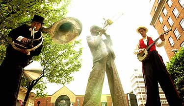 BBC Music Live street performers