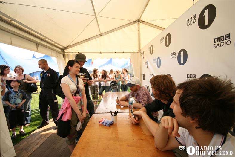 Signing sessions with The Hoosiers