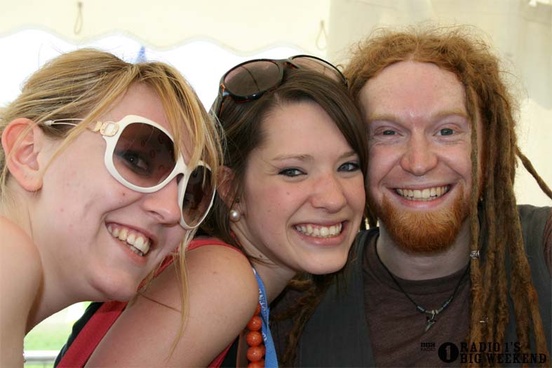 Newton Faulkner in the signing tent