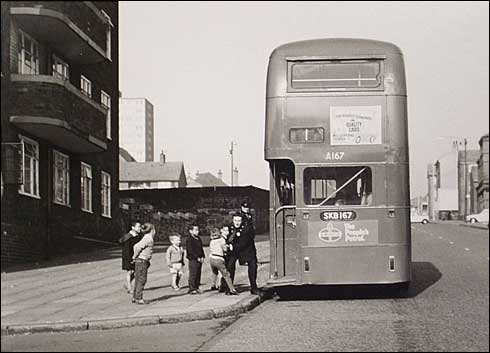 "No fare"  Stanhope Street l961