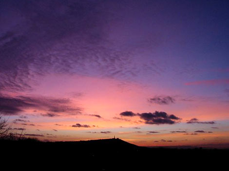 Sunset over Carn Brea