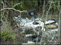 Destroços do Boeing 737 da Gol 