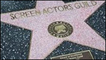 A star on Hollywood boulevard