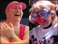 Paul Mooney and Sue Sweeney on Red Nose Day 2009