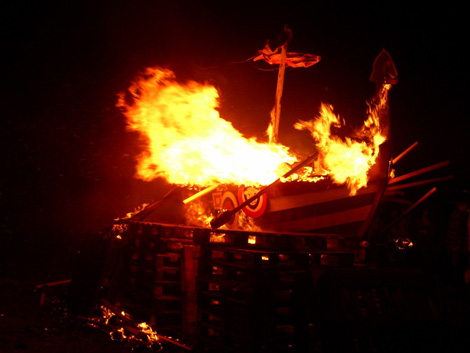Up Helly Aa, Fetlar. Photo courtesy of Fetlar Pics.