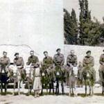 This photo was taken in March 1943.  The third man from the right is Staff Sergeant Instructor George Thorne father of Mrs June Bickell from Bristol.