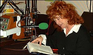 Picture: Linda La Plante reads from her new book.