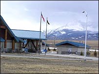Picture: Border crossing at Piegan, Montana
