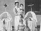 Image of Victorian nursery maid with children