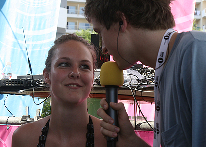 Greg James, Judge Jules and Dave Pearce spend the day at BCM in Magaluf