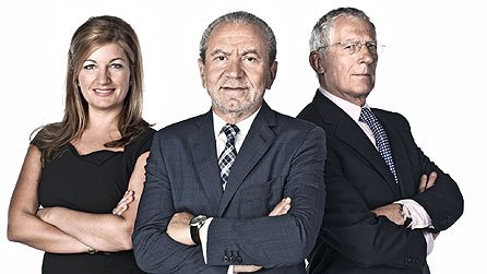 Karren Brady, Lord Sugar, Nick Hewer © Talkback Thames
