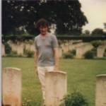 The author at his Father's grave in Ranchi Military Cemetery, India, August 1983 The author at his Father's grave in Ranchi Military Cemetery, India, August 1983