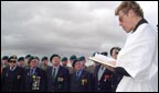 The service to commemorate their efforts in the D-Day landings.