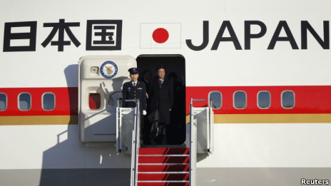 日本首相安倍已抵達美國首都華盛頓(21/02/2013)