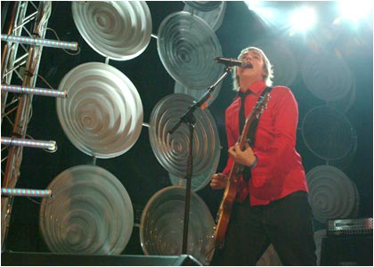 McFly on stage at the R1 / TOTP Christmas Party