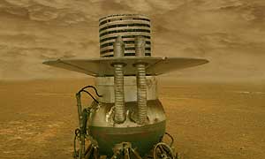 Venera 14, the last Russian robot to land on the surface of Venus in 1982. Its titanium shell would still be intact despite the severe conditions