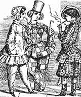 'Punch' cartoon, depicting emancipated Victorian women