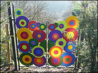 Seaton Hall modern gates