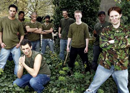 Dave and the Silver Street lads in the woods