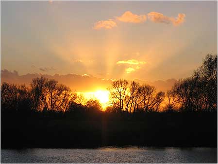 Trent sunset