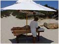 Get pampered on the beach