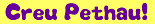 Creu pethau