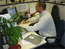 Chris at work