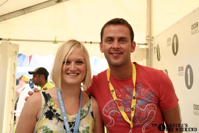 Scott Mills in the signing tent