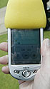 Radio Lincolnshire pocket computer phone (image: photographer Roy Peters; copyright BBC)