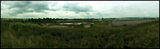 View from the mound towards the pond