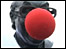 Eric Morecambe statue with Comic Relief red nose
