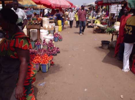 One of Abuja's busy markets