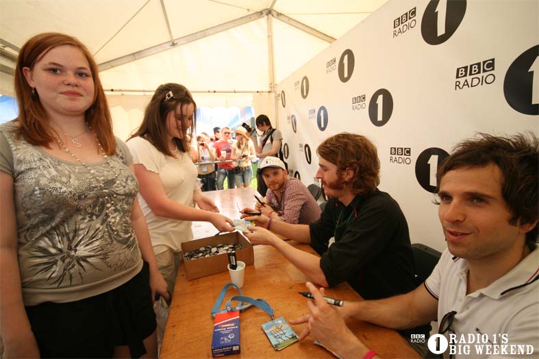 Signing sessions with The Hoosiers