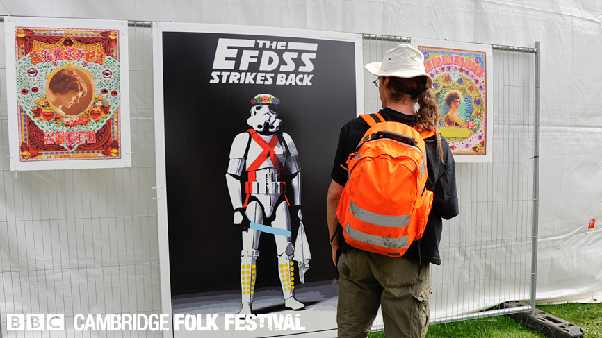 The English Folk Dance And Song Society were going down a storm(trooper) at the festival.