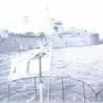 HMS Foylebank approx half an hour before the events of the 4th July 1940.  Picture reproduced from Ron Walsh's book In the Company of Heroes