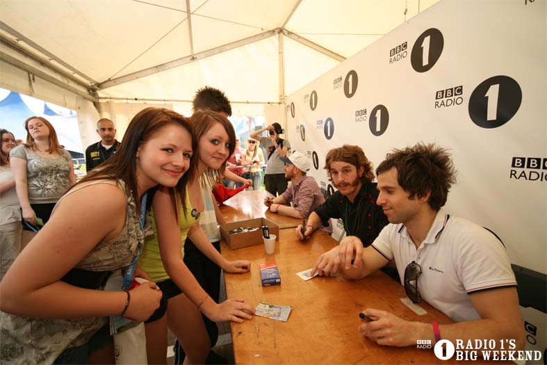 Signing sessions with The Hoosiers