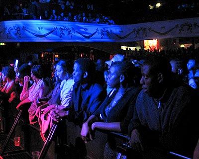 The audience at the gig