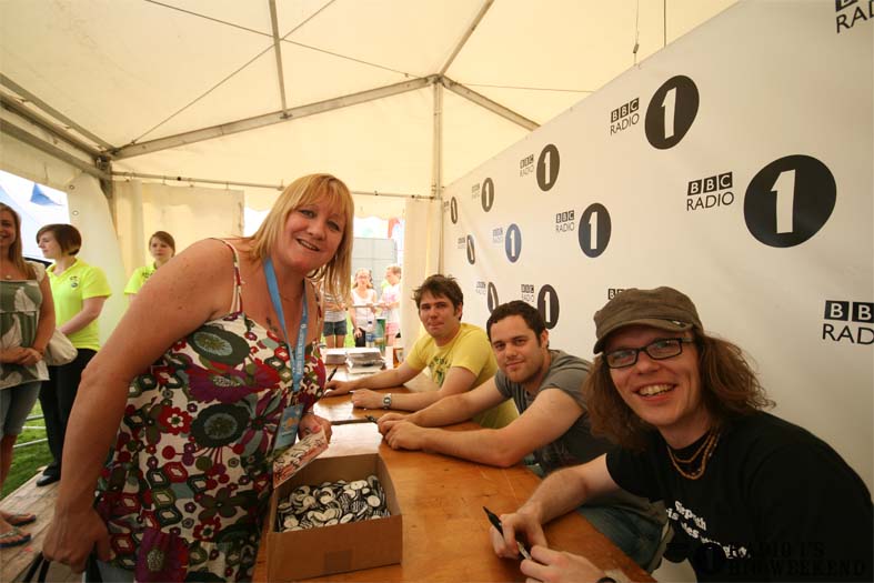 Signing sessions with The Hoosiers