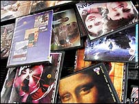 DVDs pirateados