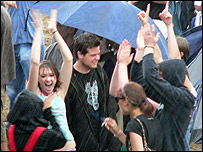 Festival rain