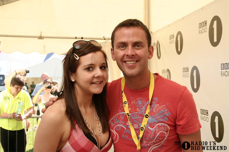 Scott Mills in the signing tent