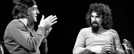 Parkinson with good friend Billy Connelly in 1977