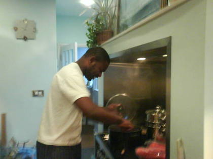 Cooking the turkey