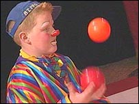 Gareth as Bippo the Clown